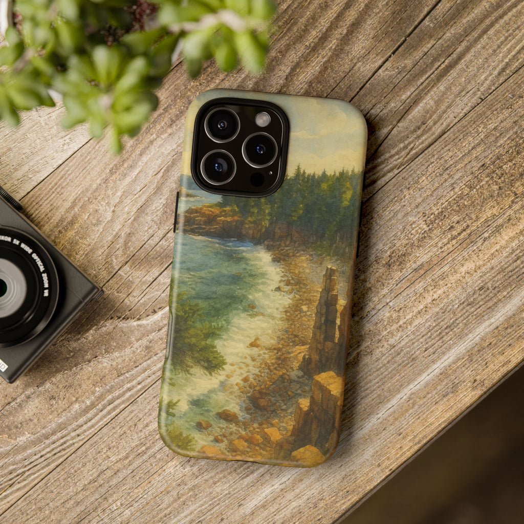Acadia National Park Beach Phone Case - Perfect Gift for Nature Lovers and Park Enthusiasts