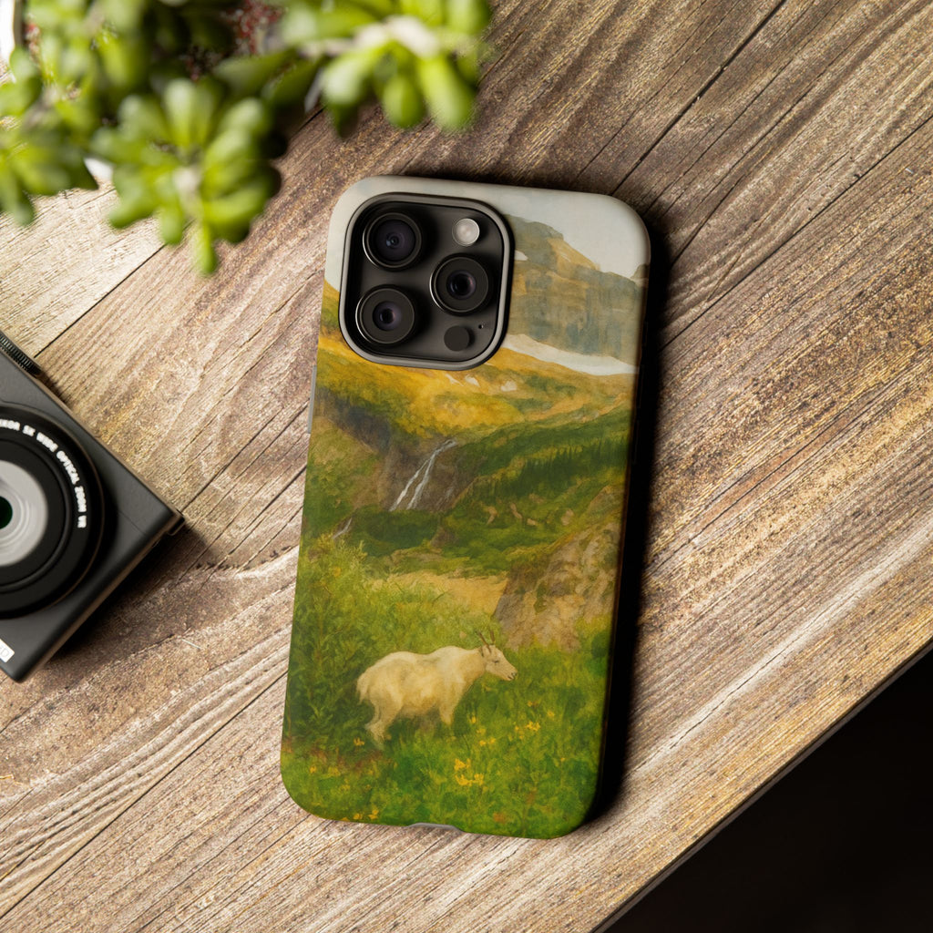 Glacier National Park Mountain Goat Phone Case - Perfect Gift for Nature Lovers and Park Enthusiasts