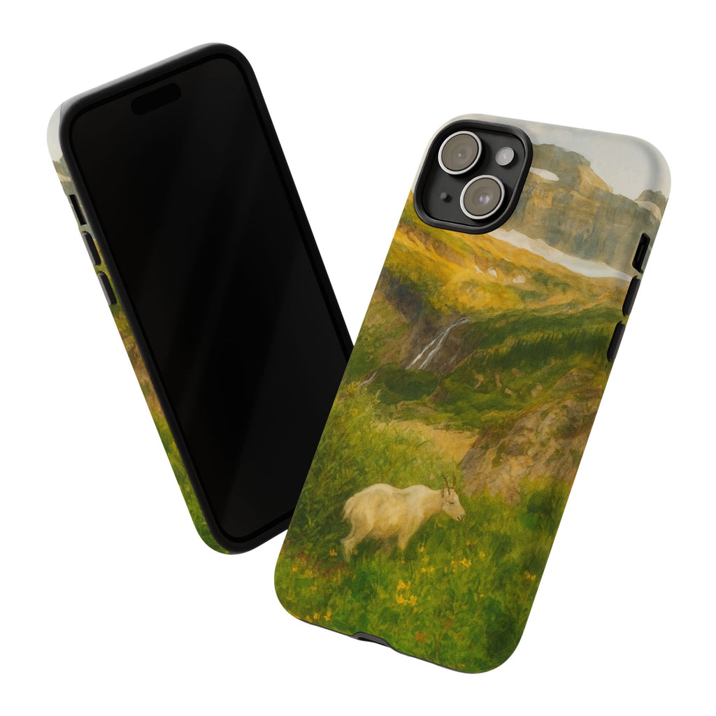 Glacier National Park Mountain Goat Phone Case - Perfect Gift for Nature Lovers and Park Enthusiasts