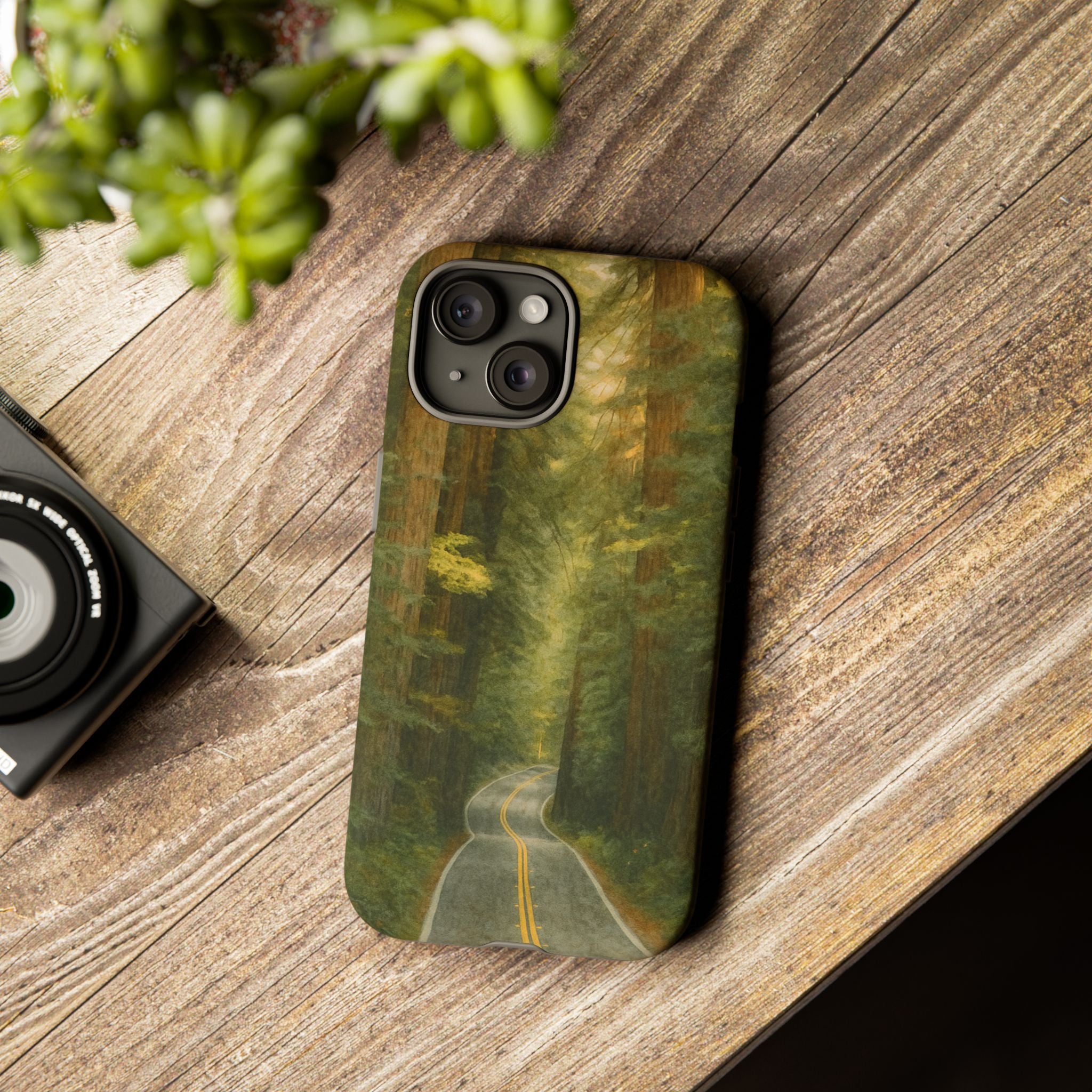 Redwoods National Park Road Phone Case - Perfect Gift for Nature Lovers and Park Enthusiasts