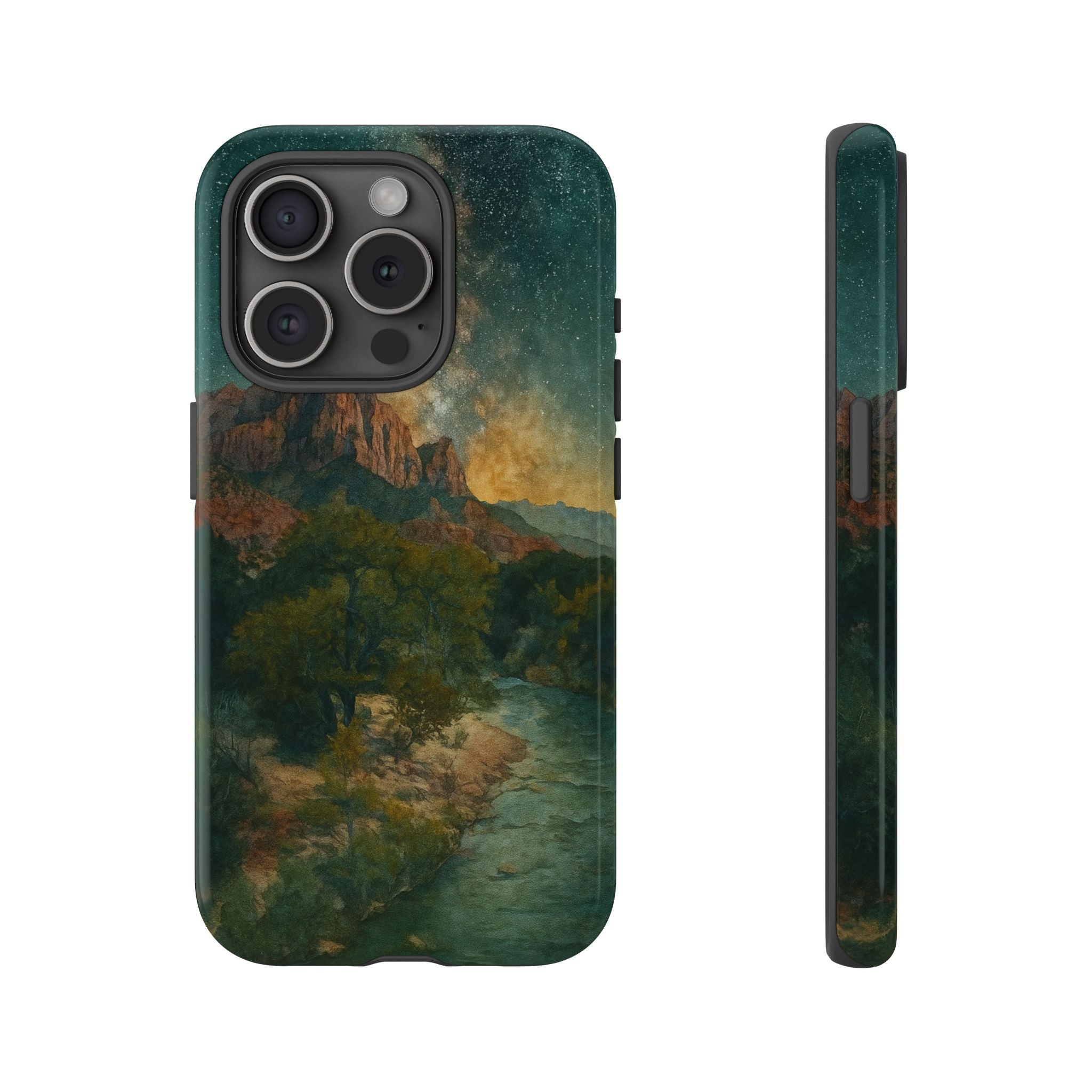 Zion National Park Milky Way Stars Phone Case - Perfect Gift for Nature Lovers and Park Enthusiasts