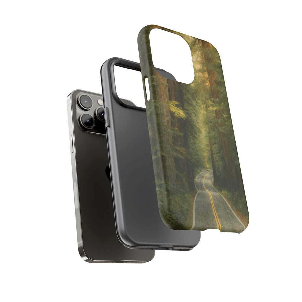 Redwoods National Park Road Phone Case - Perfect Gift for Nature Lovers and Park Enthusiasts