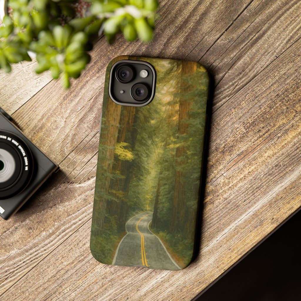 Redwoods National Park Road Phone Case - Perfect Gift for Nature Lovers and Park Enthusiasts