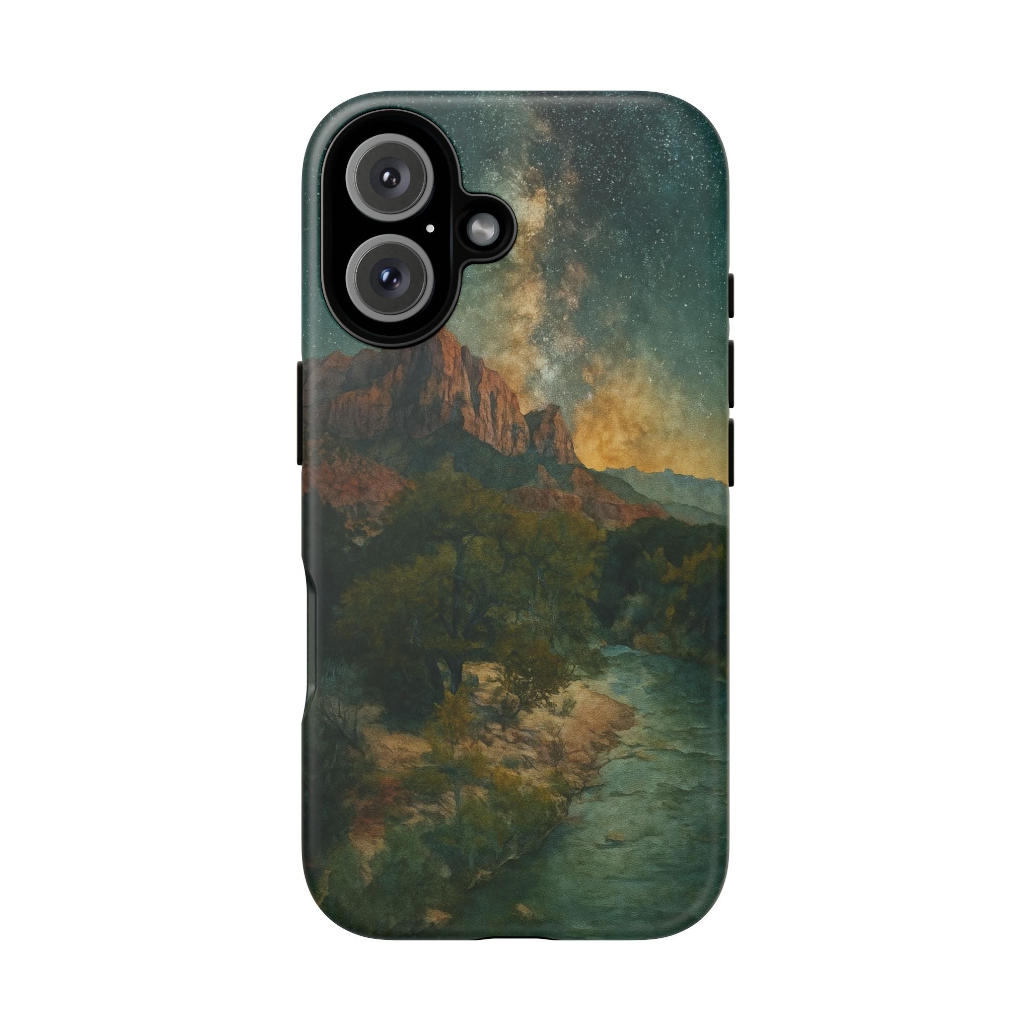 Zion National Park Milky Way Stars Phone Case - Perfect Gift for Nature Lovers and Park Enthusiasts
