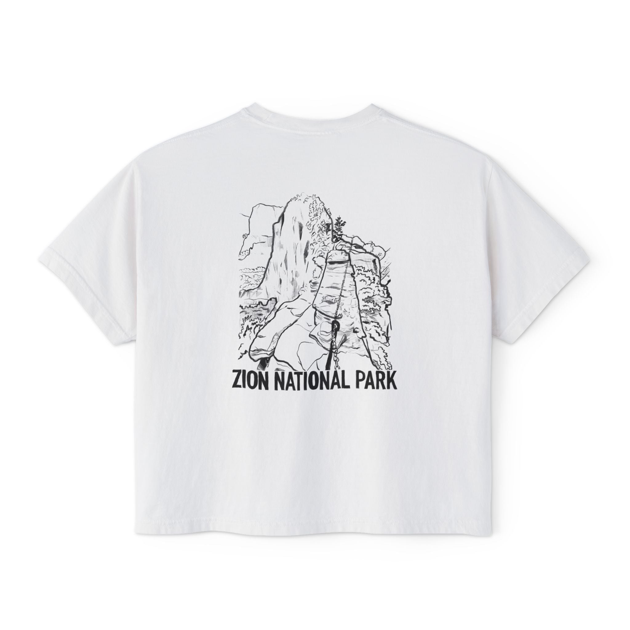 Zion National Park Galaxy Boxy Tee